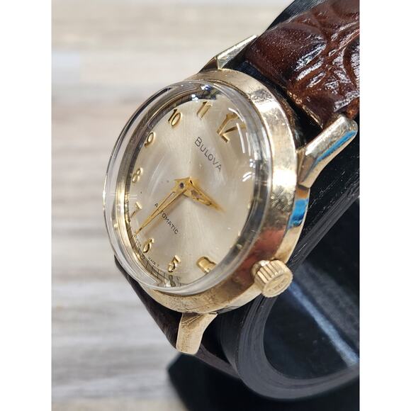 Vintage BULOVA Sea Flight K men's automatic watch 11 BLAC, swiss M8, 1968 - Picture 3 of 12